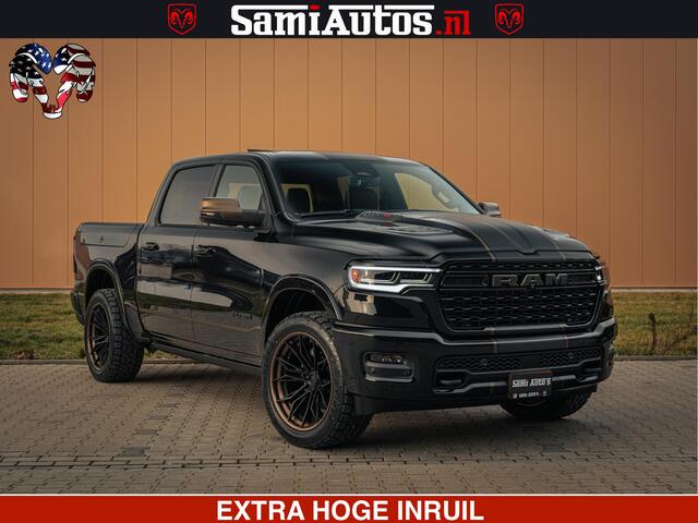 Dodge 1500 Ram Limited Night H.O 540HP 706Nm | Massage + Full Option | De Meest Luxe en Volle Pick-Up in zijn Klasse | Comfortabele Dubbele Cabine met Royale 5 Zitplaatsen | BPM vrij | Nu Leverbaar uit Voorraad | Voorraad Nr 2353 - 5412