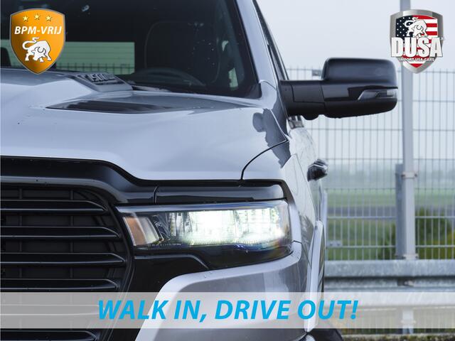Dodge 1500 RAM | Laramie | Night | 3.0L I6 Hurricane | Crew Cab | 4X4 | | BPM-VRIJ | Niveau regeling | Passenger Display | Getoonde accessoires zijn verkrijgbaar tegen meerprijs