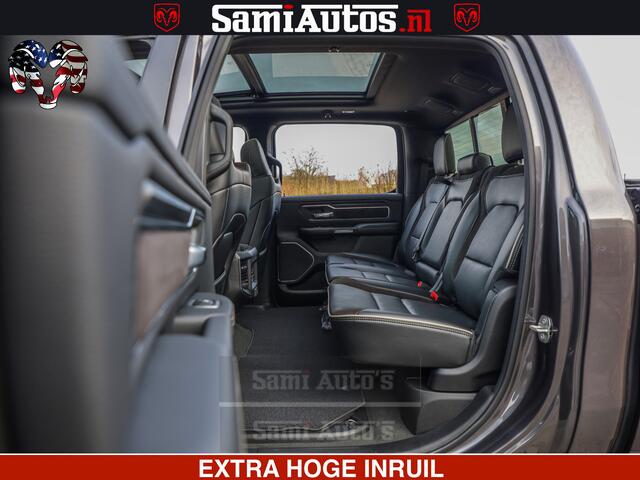 Dodge 1500 Ram Laramie Sport 5.7 V8 HEMI 402PK 4x4 | Panorama dak | 12' Scherm |Granite Crystal Metallic | Crew Cab | 5 Persoons | Dubbele Cabine | DC | VOORRAAD NR 2527 - 1273 |