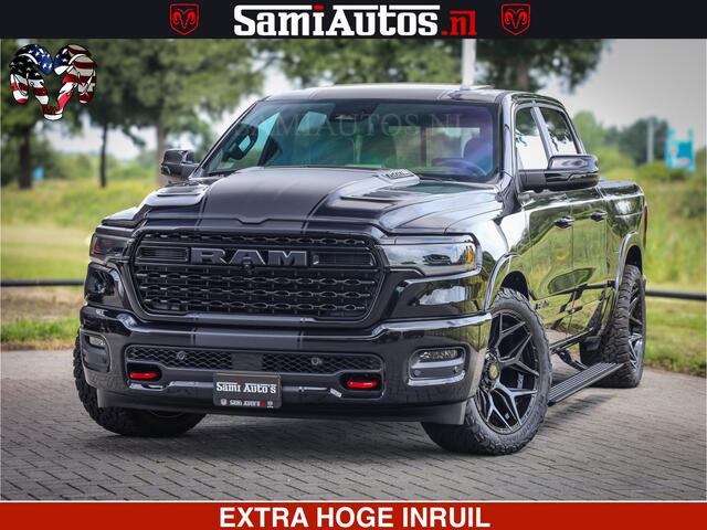 Dodge 1500 Ram Limited Night High Output 540HP 706Nm | Massage + Full Option | De Meest Luxe en Volle Pick-Up in zijn Klasse | Comfortabele Dubbele Cabine met Royale 5 Zitplaatsen | BPM vrij | Nu Leverbaar uit Voorraad | Voorraad Nr 2326 - 5169