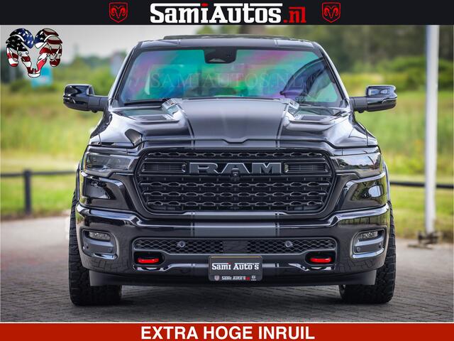 Dodge 1500 Ram Limited Night High Output 540HP 706Nm | Massage + Full Option | De Meest Luxe en Volle Pick-Up in zijn Klasse | Comfortabele Dubbele Cabine met Royale 5 Zitplaatsen | BPM vrij | Nu Leverbaar uit Voorraad | Voorraad Nr 2326 - 5169