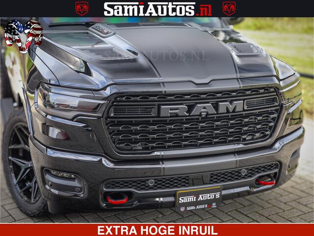 Dodge 1500 Ram Limited Night High Output 540HP 706Nm | Massage + Full Option | De Meest Luxe en Volle Pick-Up in zijn Klasse | Comfortabele Dubbele Cabine met Royale 5 Zitplaatsen | BPM vrij | Nu Leverbaar uit Voorraad | Voorraad Nr 2326 - 5169