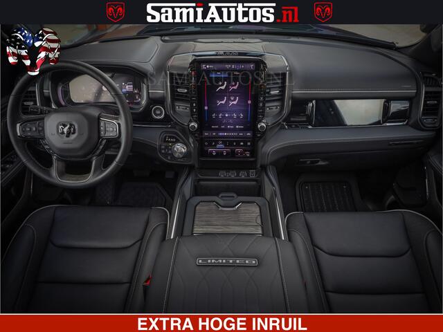 Dodge 1500 Ram Limited Night High Output 540HP 706Nm | Massage + Full Option | De Meest Luxe en Volle Pick-Up in zijn Klasse | Comfortabele Dubbele Cabine met Royale 5 Zitplaatsen | BPM vrij | Nu Leverbaar uit Voorraad | Voorraad Nr 2326 - 5169