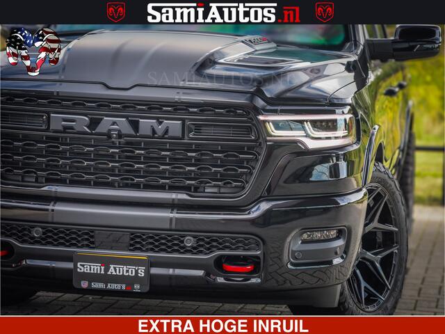 Dodge 1500 Ram Limited Night High Output 540HP 706Nm | Massage + Full Option | De Meest Luxe en Volle Pick-Up in zijn Klasse | Comfortabele Dubbele Cabine met Royale 5 Zitplaatsen | BPM vrij | Nu Leverbaar uit Voorraad | Voorraad Nr 2326 - 5169