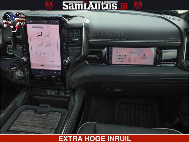 Dodge 1500 Ram Limited Night High Output 540HP 706Nm | Massage + Full Option | De Meest Luxe en Volle Pick-Up in zijn Klasse | Comfortabele Dubbele Cabine met Royale 5 Zitplaatsen | BPM vrij | Nu Leverbaar uit Voorraad | Voorraad Nr 2326 - 5169