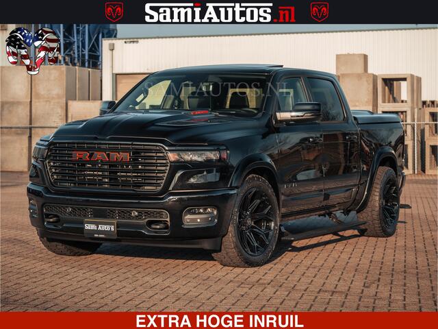 Dodge 1500 RAM Night Premium | Full Option | De Meest Luxe Pick-Up in zijn Klasse | Comfortabele Dubbele Cabine met Royale 5 Zitplaatsen | BPM vrij | Nu Leverbaar uit Voorraad | Voorraad Nr 2200 - 0886
