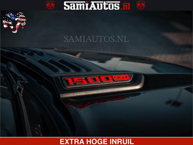 Dodge 1500 RAM Night Premium | Full Option | De Meest Luxe Pick-Up in zijn Klasse | Comfortabele Dubbele Cabine met Royale 5 Zitplaatsen | BPM vrij | Nu Leverbaar uit Voorraad | Voorraad Nr 2200 - 0886