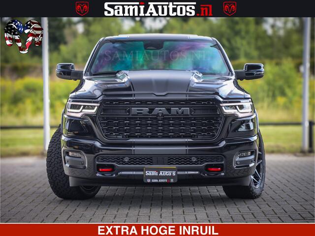 Dodge 1500 Ram Limited Night H.O 540HP 706Nm | Massage + Full Option | De Meest Luxe en Volle Pick-Up in zijn Klasse | Comfortabele Dubbele Cabine met Royale 5 Zitplaatsen | BPM vrij | Nu Leverbaar uit Voorraad | Voorraad Nr 2348 - 5158