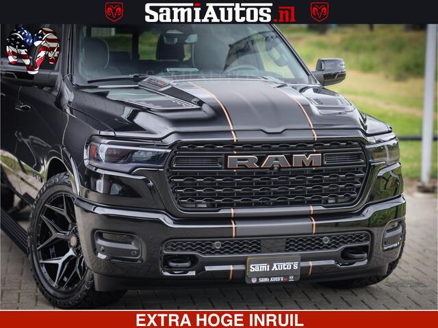 Dodge 1500 Ram Limited SPORT H.O 540HP 706Nm | Massage + Full Option | De Meest Luxe en Volle Pick-Up in zijn Klasse | Comfortabele Dubbele Cabine met Royale 5 Zitplaatsen | BPM vrij | Nu Leverbaar uit Voorraad | Voorraad Nr 2355 - 5149