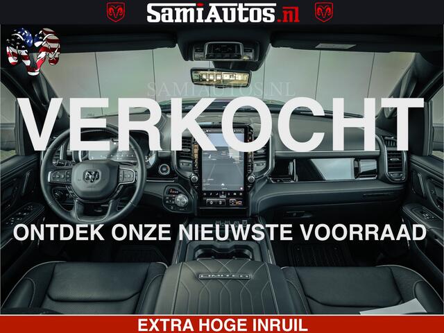 Dodge 1500 Ram Limited Night H.O 540HP 706Nm | Massage + Full Option | De Meest Luxe en Volle Pick-Up in zijn Klasse | Comfortabele Dubbele Cabine met Royale 5 Zitplaatsen | BPM vrij | Nu Leverbaar uit Voorraad | Voorraad Nr 2349 - 5159
