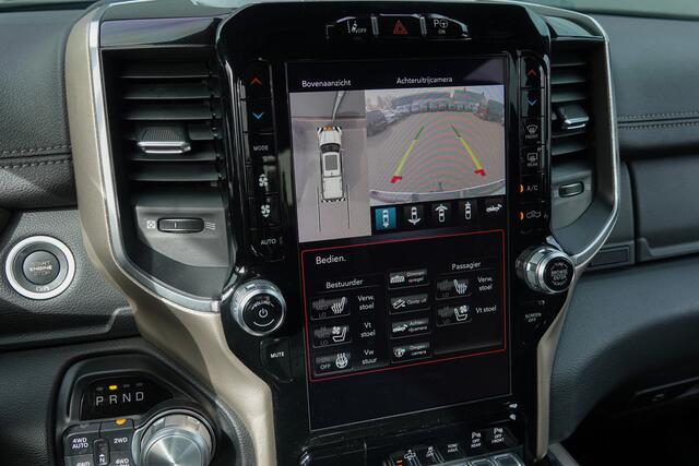 Dodge 1500 Ram 5.7 V8 401Pk 4x4 Crew Cab | Laramie | 360° Camera | Panoramadak | Treeplanken | Trekhaak | 22'' | Ivory White