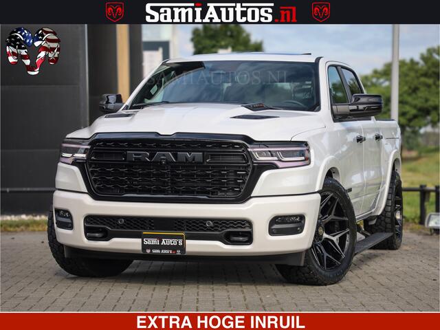 Dodge 1500 Ram 1500 Limited Night High Output 540HP 706Nm | Massage + Full Option | De Meest Luxe en Volle Pick-Up in zijn Klasse | Comfortabele Dubbele Cabine met Royale 5 Zitplaatsen | BPM vrij | Nu Leverbaar uit Voorraad | Voorraad Nr 2298 - 7479