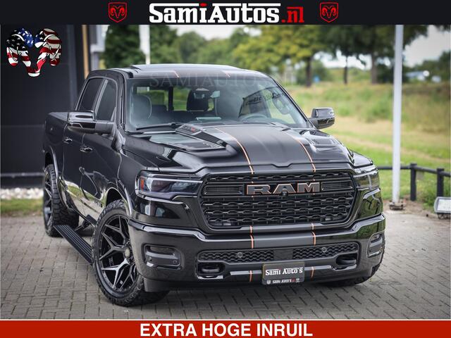 Dodge 1500 Ram Limited SPORT H.O 540HP 706Nm | Massage + Full Option | De Meest Luxe en Volle Pick-Up in zijn Klasse | Comfortabele Dubbele Cabine met Royale 5 Zitplaatsen | BPM vrij | Nu Leverbaar uit Voorraad | Voorraad Nr 2355 - 5149