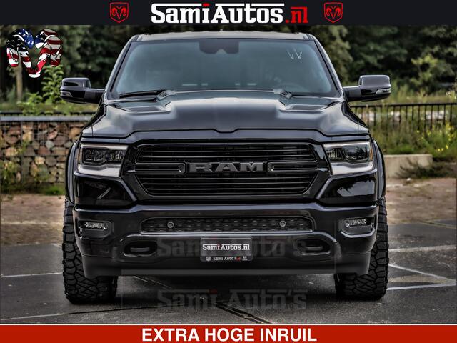 Dodge 1500 Ram Laramie Sport | HEMI 5.7 V8 4x4 | LPG | Grootscherm 12" | LARAMIE PERFORMANCE | ZWART | CREWCAB 5'7 | GRIJSKENTEKEN | DUBBELE CABINE | 5 Persoons | VOORRAAD NR 2525 - 1256
