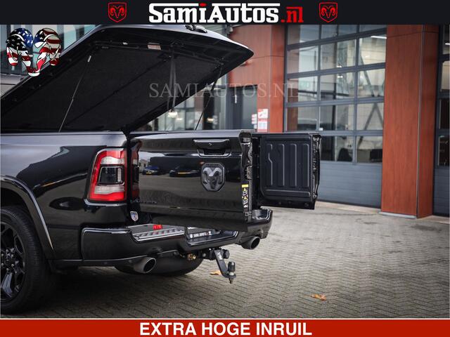 Dodge 1500 Ram LIMITED NIGHT | 5.7 V8 HEMI | HUD | MWK | LUCHTVERING | EERSTE EIGENAAR | BOM VOL ALLE OPTIES | CREW CAB DUBBELE CABINE | 5 PERSOONS | DC | 40000 KM | MEEST VOLLE RAM PICK UP |