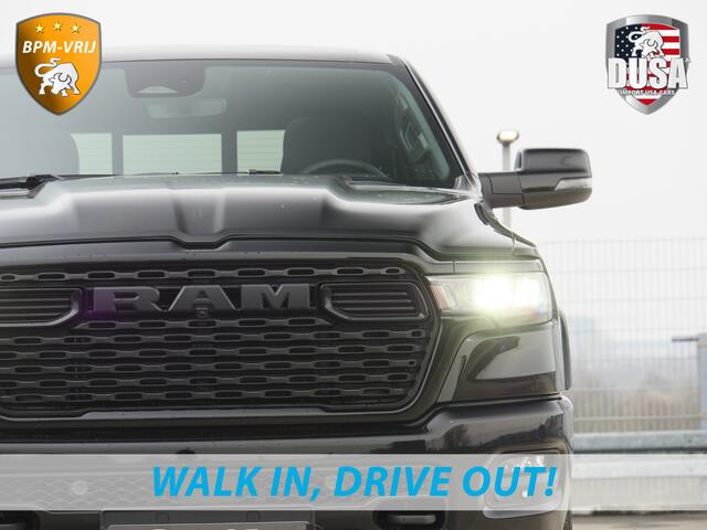 Dodge 1500 RAM | Bighorn | 3.0L I6 Hurricane | Crew Cab | 4X4 | Stuur/stoel verwarming | Night edition Getoonde accessoires zijn verkrijgbaar tegen meerprijs