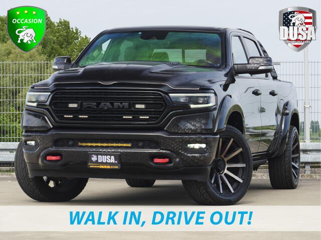 Dodge 1500 RAM Limited | 5.7 V8 | 4x4 Crew Cab | 5'7 | Guerrilla Exhaust | LED Pack | Flipcover | RAMBAR | Cobra Wrap