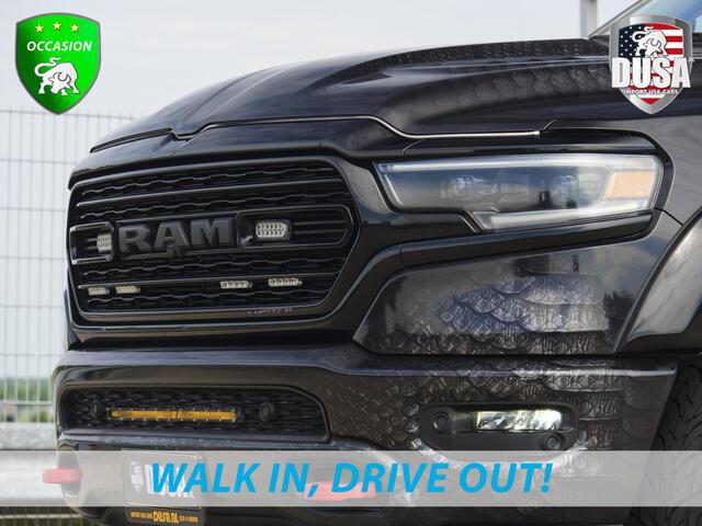 Dodge 1500 RAM Limited | 5.7 V8 | 4x4 Crew Cab | 5'7 | Guerrilla Exhaust | LED Pack | Flipcover | RAMBAR | Cobra Wrap