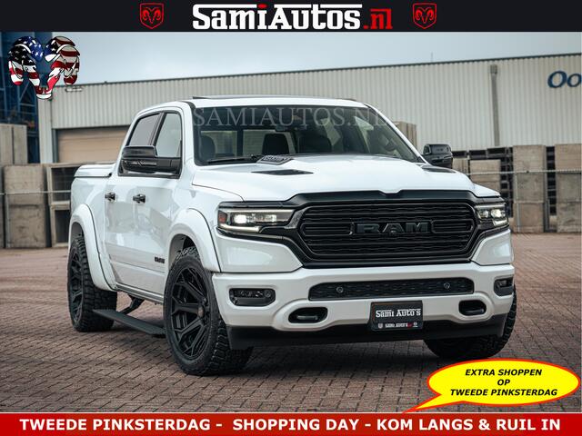 Dodge 1500 Ram Limited Night | 5.7 V8 Hemi Full Option | LPG | Comfortabele Dubbele Cabine met Royale 5 Zitplaatsen | De Meest Luxe en Volle Pick-Up in zijn Klasse | BPM vrij | Nu Leverbaar uit Voorraad | Voorraad Nr v45lp