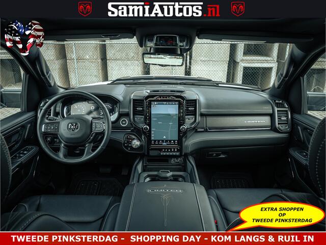 Dodge 1500 Ram Limited Night | 5.7 V8 Hemi Full Option | LPG | Comfortabele Dubbele Cabine met Royale 5 Zitplaatsen | De Meest Luxe en Volle Pick-Up in zijn Klasse | BPM vrij | Nu Leverbaar uit Voorraad | Voorraad Nr v45lp