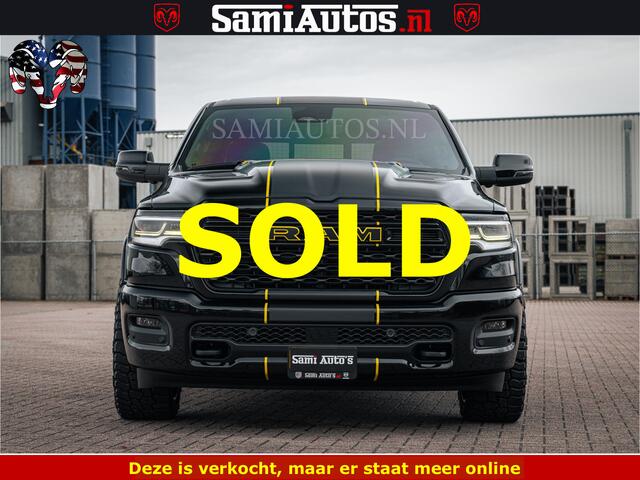 Dodge 1500 Ram Limited Night H.O 540HP 706Nm | Massage + Full Option | De Meest Luxe en Volle Pick-Up in zijn Klasse | Comfortabele Dubbele Cabine met Royale 5 Zitplaatsen | BPM vrij | Nu Leverbaar uit Voorraad | Voorraad Nr 2295 - 8559
