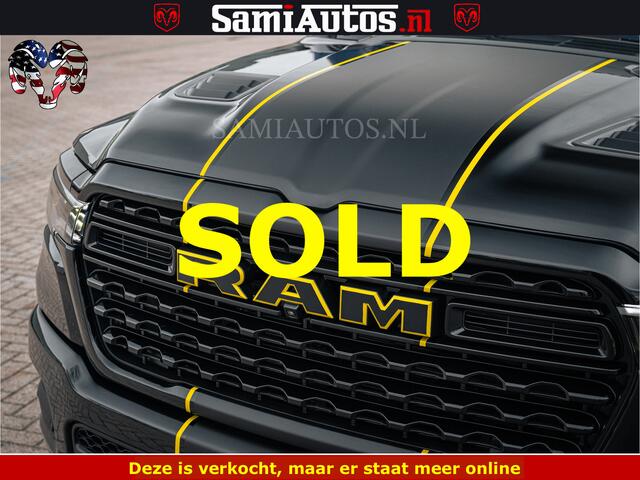 Dodge 1500 Ram Limited Night H.O 540HP 706Nm | Massage + Full Option | De Meest Luxe en Volle Pick-Up in zijn Klasse | Comfortabele Dubbele Cabine met Royale 5 Zitplaatsen | BPM vrij | Nu Leverbaar uit Voorraad | Voorraad Nr 2295 - 8559