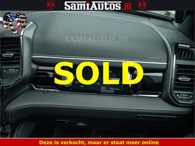Dodge 1500 Ram Limited Night H.O 540HP 706Nm | Massage + Full Option | De Meest Luxe en Volle Pick-Up in zijn Klasse | Comfortabele Dubbele Cabine met Royale 5 Zitplaatsen | BPM vrij | Nu Leverbaar uit Voorraad | Voorraad Nr 2295 - 8559