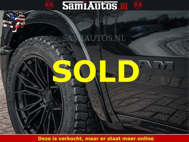 Dodge 1500 Ram Limited Night H.O 540HP 706Nm | Massage + Full Option | De Meest Luxe en Volle Pick-Up in zijn Klasse | Comfortabele Dubbele Cabine met Royale 5 Zitplaatsen | BPM vrij | Nu Leverbaar uit Voorraad | Voorraad Nr 2295 - 8559