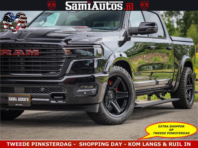 Dodge 1500 RAM Night Premium | Full Option | De Meest Luxe Pick-Up in zijn Klasse | Comfortabele Dubbele Cabine met Royale 5 Zitplaatsen | BPM vrij | Nu Leverbaar uit Voorraad | Voorraad Nr 2287 - 3384