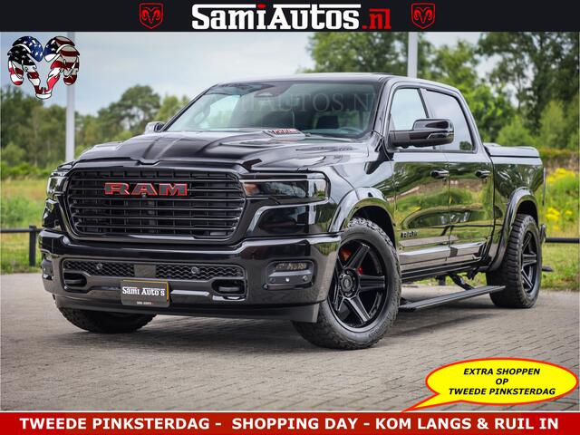 Dodge 1500 RAM Night Premium | Full Option | De Meest Luxe Pick-Up in zijn Klasse | Comfortabele Dubbele Cabine met Royale 5 Zitplaatsen | BPM vrij | Nu Leverbaar uit Voorraad | Voorraad Nr 2287 - 3384
