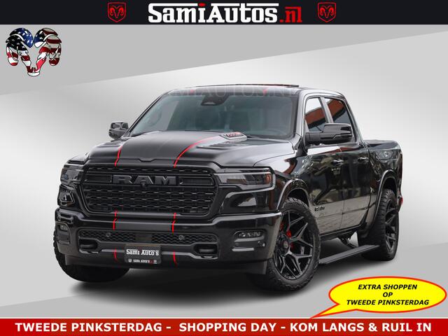Dodge 1500 Ram Limited Night H.O 540HP 706Nm | Massage + Full Option | De Meest Luxe en Volle Pick-Up in zijn Klasse | Comfortabele Dubbele Cabine met Royale 5 Zitplaatsen | BPM vrij | Nu Leverbaar uit Voorraad | Voorraad Nr 2334 - 5409
