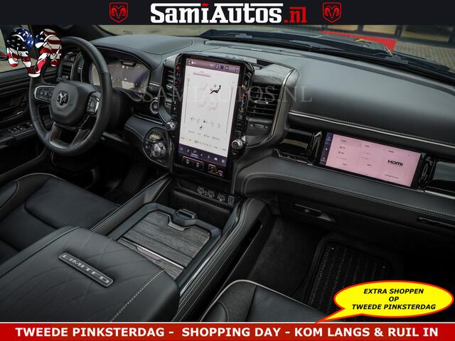 Dodge 1500 Ram Limited Night H.O 540HP 706Nm | Massage + Full Option | De Meest Luxe en Volle Pick-Up in zijn Klasse | Comfortabele Dubbele Cabine met Royale 5 Zitplaatsen | BPM vrij | Nu Leverbaar uit Voorraad | Voorraad Nr 2334 - 5409