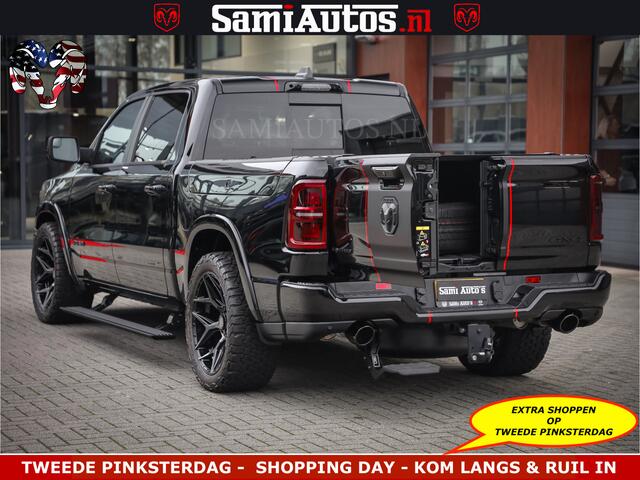 Dodge 1500 Ram Limited Night H.O 540HP 706Nm | Massage + Full Option | De Meest Luxe en Volle Pick-Up in zijn Klasse | Comfortabele Dubbele Cabine met Royale 5 Zitplaatsen | BPM vrij | Nu Leverbaar uit Voorraad | Voorraad Nr 2334 - 5409