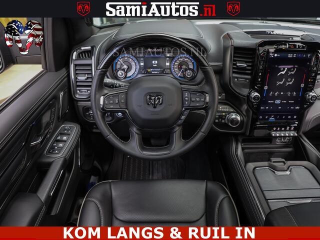 Dodge 1500 Ram LIMITED NIGHT | BOM VOL | HUD | MWK | LUCHTVERING | PANODAK | 5.7 V8 HEMI 402PK | DC | DUBBELE CABINE | 5 PERSOONS | GRIJSKENTEKEN PICK UP |