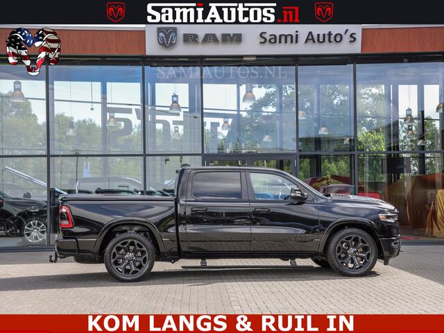 Dodge 1500 Ram LIMITED NIGHT | BOM VOL | HUD | MWK | LUCHTVERING | PANODAK | 5.7 V8 HEMI 402PK | DC | DUBBELE CABINE | 5 PERSOONS | GRIJSKENTEKEN PICK UP |
