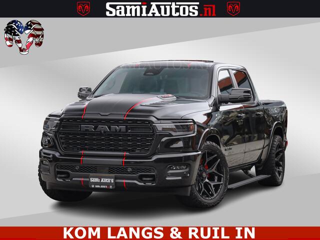 Dodge 1500 Ram Limited Night H.O 540HP 706Nm | Massage + Full Option | De Meest Luxe en Volle Pick-Up in zijn Klasse | Comfortabele Dubbele Cabine met Royale 5 Zitplaatsen | BPM vrij | Nu Leverbaar uit Voorraad | Voorraad Nr 2334 - 5409 | De specialist in Amerikaans