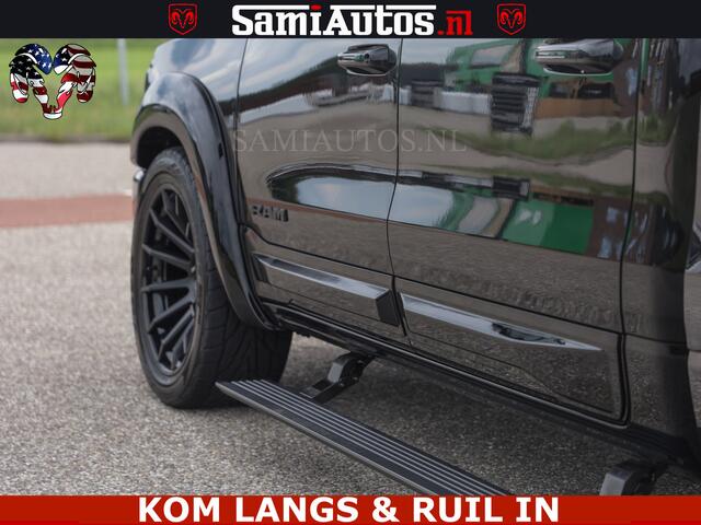 Dodge 1500 RAM Night Premium | Full Option | De Meest Luxe Pick-Up in zijn Klasse | Comfortabele Dubbele Cabine met Royale 5 Zitplaatsen | BPM vrij | Nu Leverbaar uit Voorraad | Voorraad Nr 2287 - 3384 | De specialist in Amerikaanse pick-ups in Nederland en Europa.