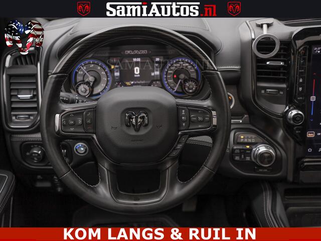 Dodge 1500 Ram LIMITED NIGHT | BOM VOL | HUD | MWK | LUCHTVERING | PANODAK | 5.7 V8 HEMI 402PK | DC | DUBBELE CABINE | 5 PERSOONS | GRIJSKENTEKEN PICK UP | DASHCAM | ALARM | OPEN UITLAAT KLEP | | De specialist in Amerikaanse pick-ups in Nederland en Europa.