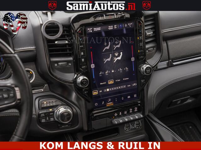 Dodge 1500 Ram LIMITED NIGHT | BOM VOL | HUD | MWK | LUCHTVERING | PANODAK | 5.7 V8 HEMI 402PK | DC | DUBBELE CABINE | 5 PERSOONS | GRIJSKENTEKEN PICK UP | DASHCAM | ALARM | OPEN UITLAAT KLEP | | De specialist in Amerikaanse pick-ups in Nederland en Europa.