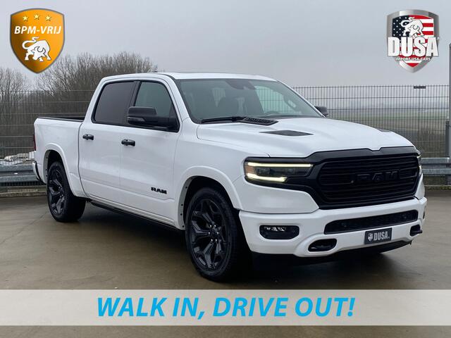 Dodge 1500 Ram | Limited | 5.7L HEMI | 4X4 Night Edition | Panoramadak | Luchtvering | BPM VRIJ Getoonde accessoires zijn verkrijgbaar tegen meerprijs
