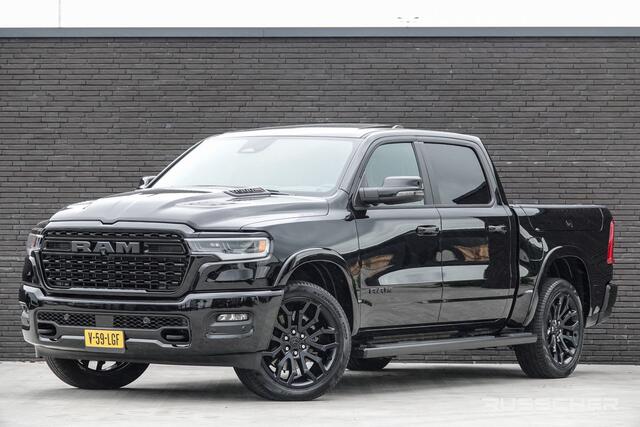 Dodge 1500 Ram 3.0L 6-Cilinder High Output 548Pk 4x4 Crew Cab | Limited | Night Edition | Luchtvering | Panoramadak | Trekhaak | 22''