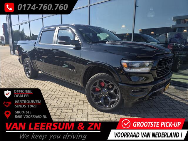 Dodge 1500 Ram 5.7 V8 4x4 Crew Cab Laramie uitlaatklep | adapt cruise | pano