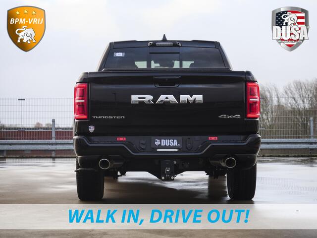Dodge 1500 RAM | | Tungsten | 3.0L Twin-Turbo Hurricane | High Output | Crew Cab | 4X4 BPM-VRIJ | 14,4 Inch Touchscreen | Passenger-screen | klipsch Audio | Massage stoelen | Indigo Salt Interieur Prijs op aanvraag!