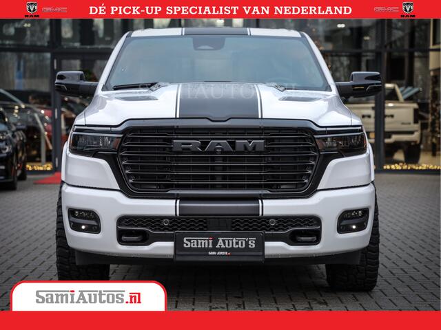 Dodge RAM PICKUP Laramie Night | Face Lift | 420Pk 636 Nn | Extra Groot Scherm + Passagiers Scherm | Comfortabele Dubbele Cabine met Royale 5 Zitplaatsen | Nu Leverbaar uit Voorraad | Voorraad Nr 2223 - 5047