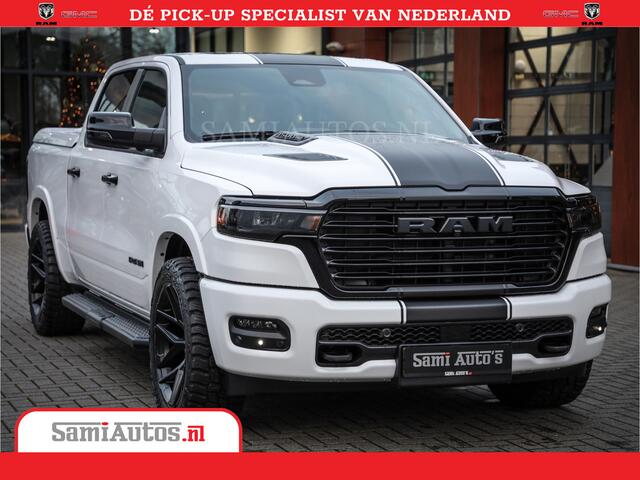 Dodge RAM PICKUP Laramie Night | Face Lift | 420Pk 636 Nn | Extra Groot Scherm + Passagiers Scherm | Comfortabele Dubbele Cabine met Royale 5 Zitplaatsen | Nu Leverbaar uit Voorraad | Voorraad Nr 2223 - 5047