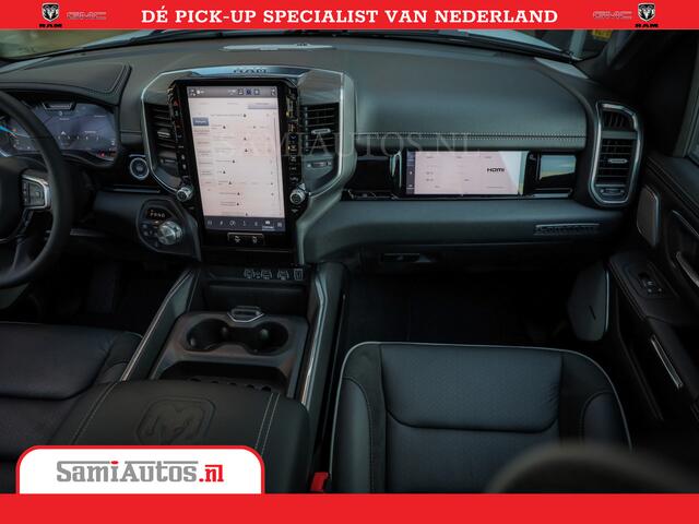 Dodge RAM PICKUP Laramie Night | Face Lift | 420Pk 636 Nn | Extra Groot Scherm + Passagiers Scherm | Comfortabele Dubbele Cabine met Royale 5 Zitplaatsen | Nu Leverbaar uit Voorraad | Voorraad Nr 2223 - 5047