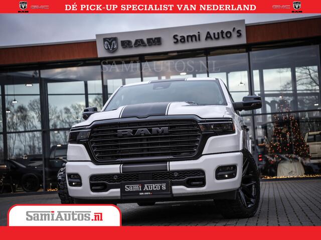 Dodge RAM PICKUP Laramie Night | Face Lift | 420Pk 636 Nn | Extra Groot Scherm + Passagiers Scherm | Comfortabele Dubbele Cabine met Royale 5 Zitplaatsen | Nu Leverbaar uit Voorraad | Voorraad Nr 2223 - 5047