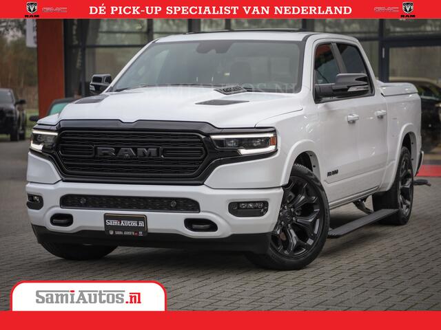 Dodge RAM PICKUP Limited Night | 5.7 V8 Hemi Full Option | Comfortabele Dubbele Cabine met Royale 5 Zitplaatsen | De Meest Luxe en Volle Pick-Up in zijn Klasse | BPM vrij | Nu Leverbaar uit Voorraad | Voorraad Nr v45lpr