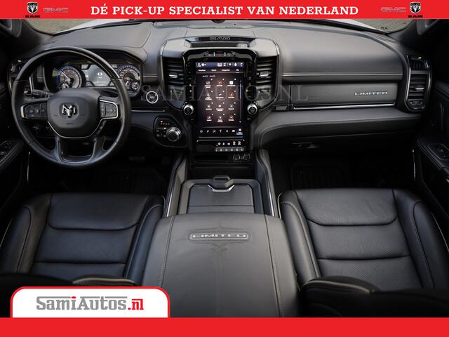 Dodge RAM PICKUP Limited Night | 5.7 V8 Hemi Full Option | Comfortabele Dubbele Cabine met Royale 5 Zitplaatsen | De Meest Luxe en Volle Pick-Up in zijn Klasse | BPM vrij | Nu Leverbaar uit Voorraad | Voorraad Nr v45lpr