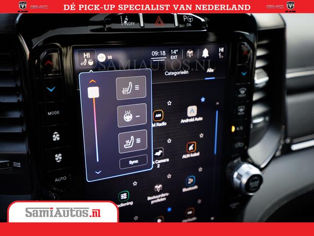 Dodge RAM PICKUP Limited Night | 5.7 V8 Hemi Full Option | Comfortabele Dubbele Cabine met Royale 5 Zitplaatsen | De Meest Luxe en Volle Pick-Up in zijn Klasse | BPM vrij | Nu Leverbaar uit Voorraad | Voorraad Nr v45lpr